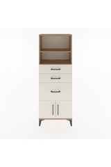Arges Dolap 2 Raflı 3 Çekmeceli 2 Kapaklı 60x30x163