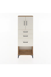Arges Dolap 2 Raflı 3 Çekmeceli 2 Kapaklı 60x30x163 Çam-Aytaşı