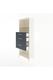 Arges Dolap 2 Raflı 3 Çekmeceli 60x30x163 Aytaşı-Antrasit