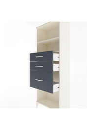 Arges Dolap 2 Raflı 3 Çekmeceli 60x30x163 Aytaşı-Antrasit