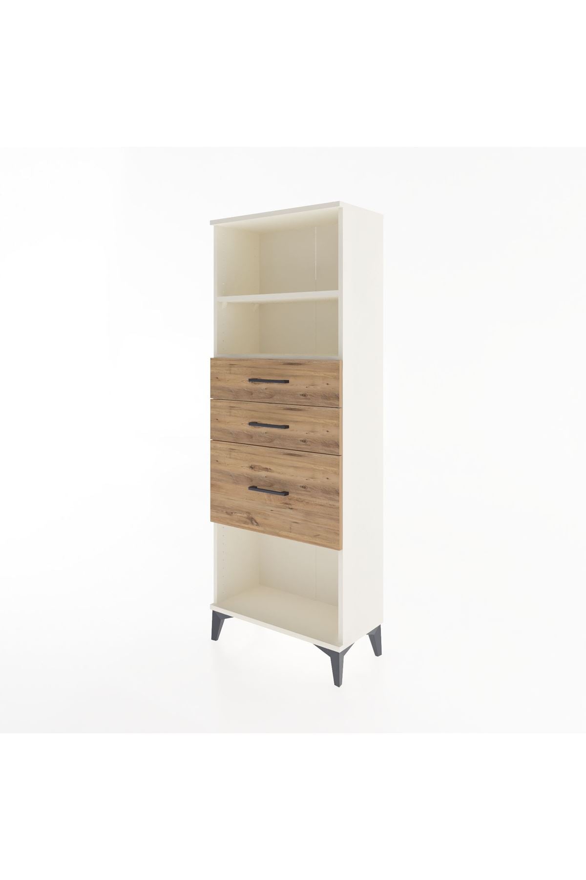Arges Dolap 2 Raflı 3 Çekmeceli 60x30x163 Aytaşı-Çam