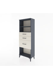 Arges Dolap 2 Raflı 3 Çekmeceli 60x30x163 Antrasit-Aytaşı