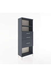 Arges Dolap 2 Raflı 3 Çekmeceli 60x30x163 Antrasit-Antrasit