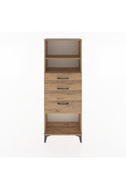 Arges Dolap 2 Raflı 3 Çekmeceli 60x30x163 Çam-Çam