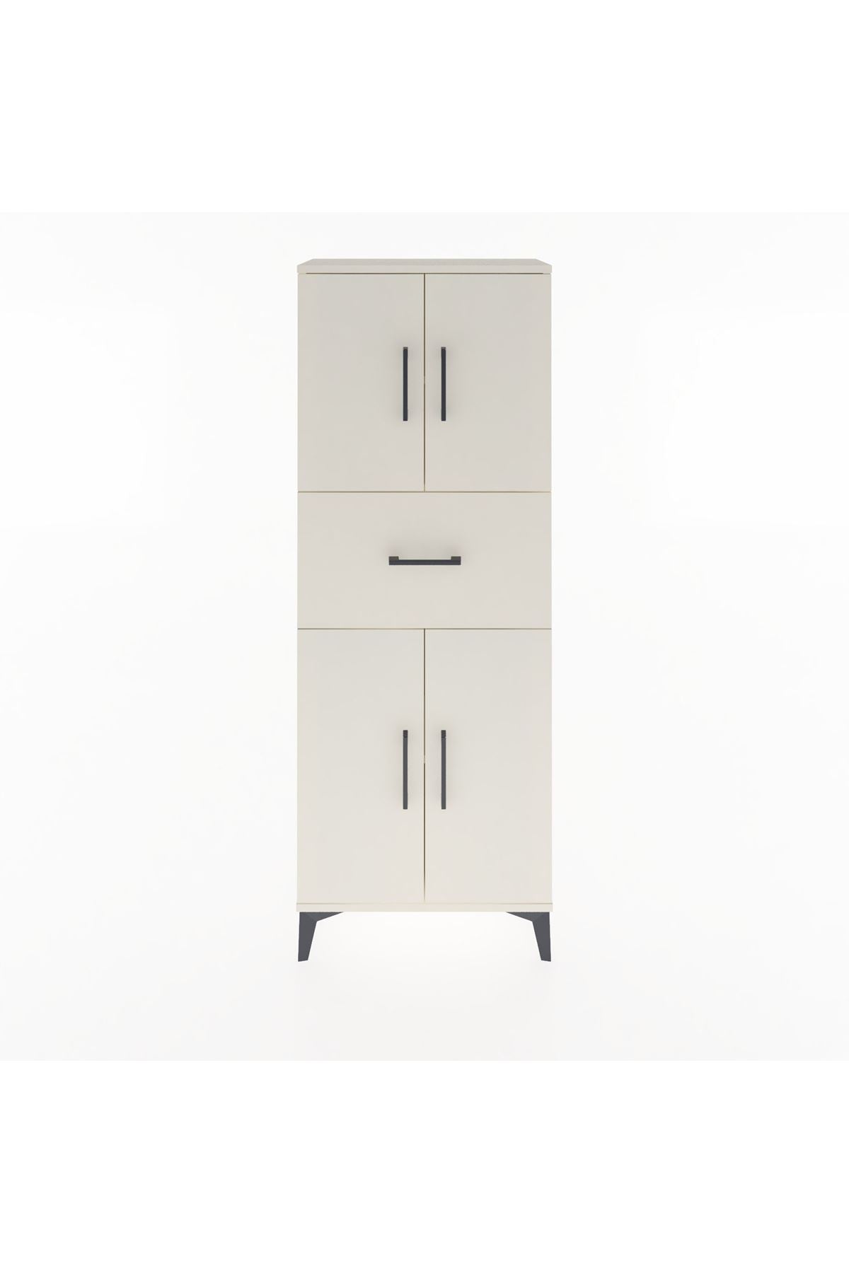 Arges Dolap 2 Raflı Tek Çekmeceli 4 Kapaklı 60x30x163 Aytaşı-Aytaşı