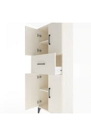 Arges Dolap 2 Raflı Tek Çekmeceli 4 Kapaklı 60x30x163 Aytaşı-Aytaşı