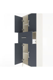 Arges Dolap 2 Raflı Tek Çekmeceli 4 Kapaklı 60x30x163 Aytaşı-Antrasit