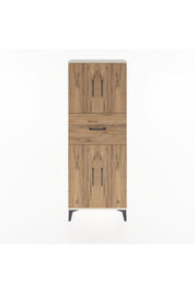Arges Dolap 2 Raflı Tek Çekmeceli 4 Kapaklı 60x30x163 Aytaşı-Çam