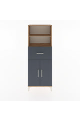 Arges Dolap 3 Raflı Tek Çekmeceli 2 Kapaklı 60x30x163