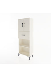 Arges Dolap 3 Raflı Tek Çekmeceli 2 Kapaklı 60x30x163 Aytaşı-Aytaşı
