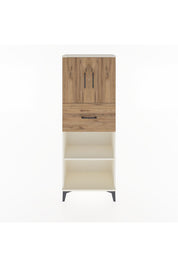 Arges Dolap 3 Raflı Tek Çekmeceli 2 Kapaklı 60x30x163 Aytaşı-Çam