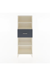 Arges Dolap 3 Raflı Tek Çekmeceli 60x30x163 Aytaşı-Antrasit