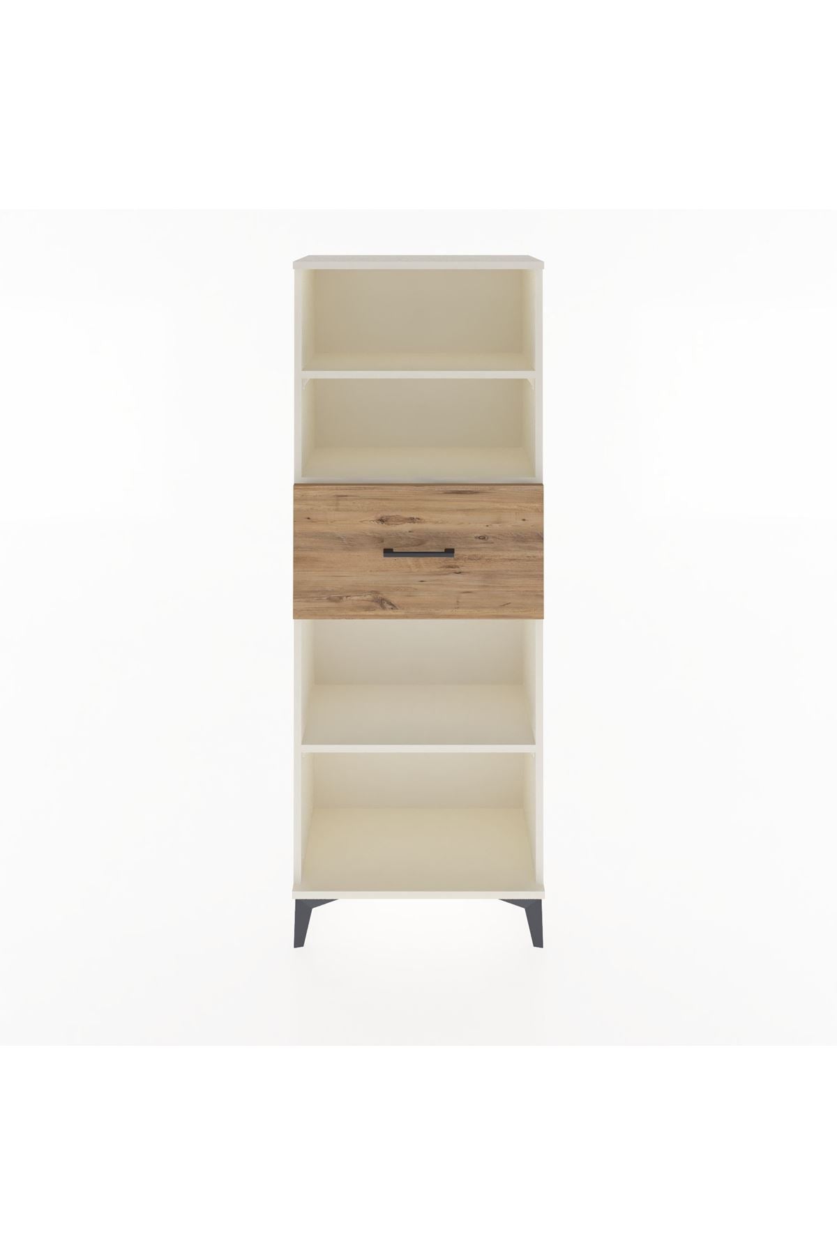 Arges Dolap 3 Raflı Tek Çekmeceli 60x30x163 Aytaşı-Çam