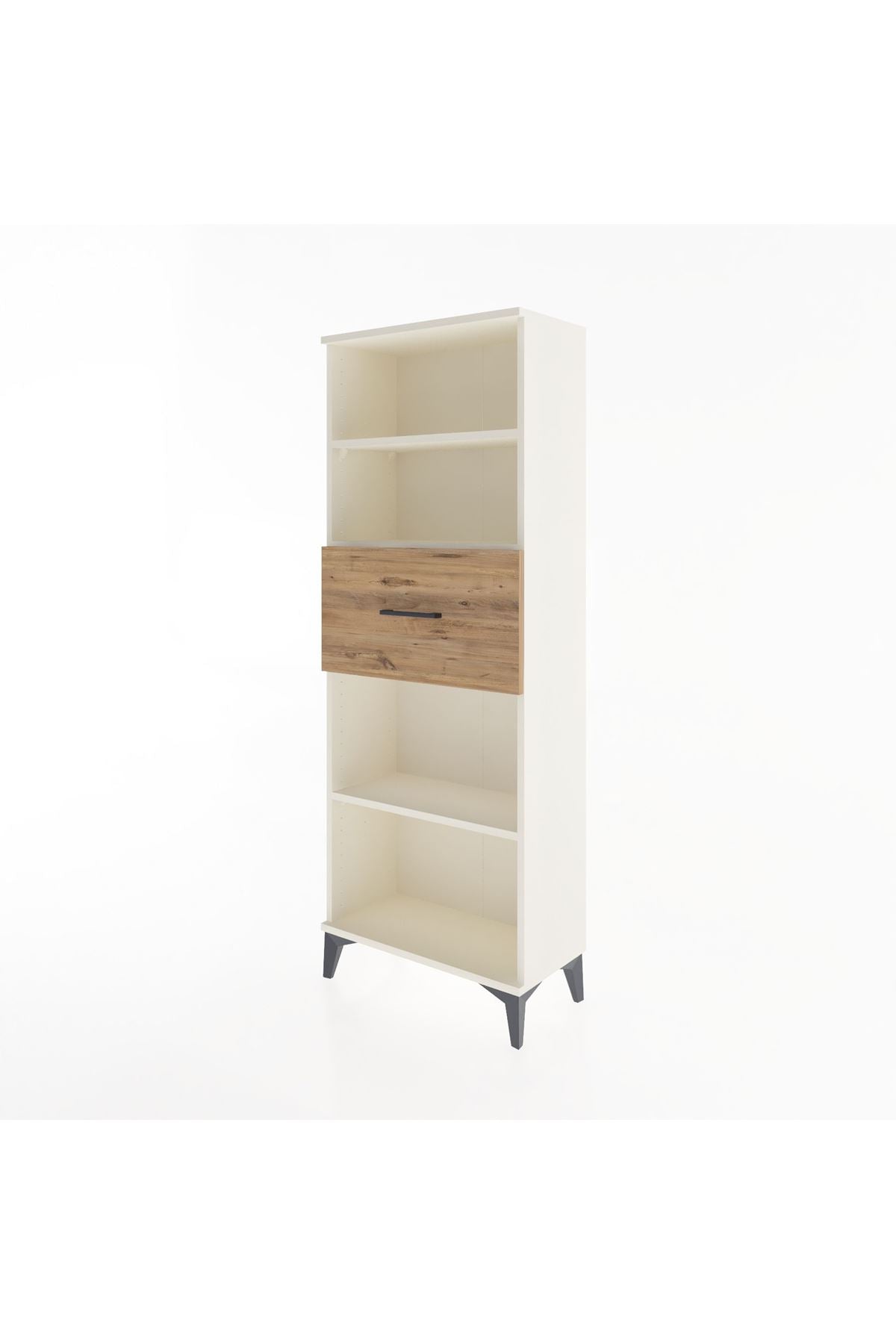 Arges Dolap 3 Raflı Tek Çekmeceli 60x30x163 Aytaşı-Çam