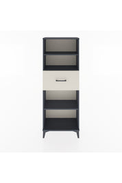 Arges Dolap 3 Raflı Tek Çekmeceli 60x30x163 Antrasit-Aytaşı