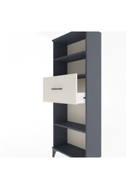 Arges Dolap 3 Raflı Tek Çekmeceli 60x30x163 Antrasit-Aytaşı