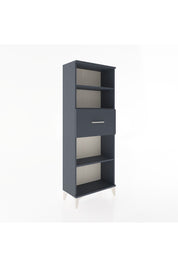 Arges Dolap 3 Raflı Tek Çekmeceli 60x30x163 Antrasit-Antrasit