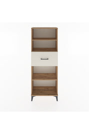 Arges Dolap 3 Raflı Tek Çekmeceli 60x30x163 Çam-Aytaşı