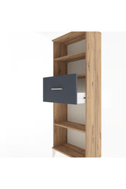 Arges Dolap 3 Raflı Tek Çekmeceli 60x30x163 Çam-Antrasit