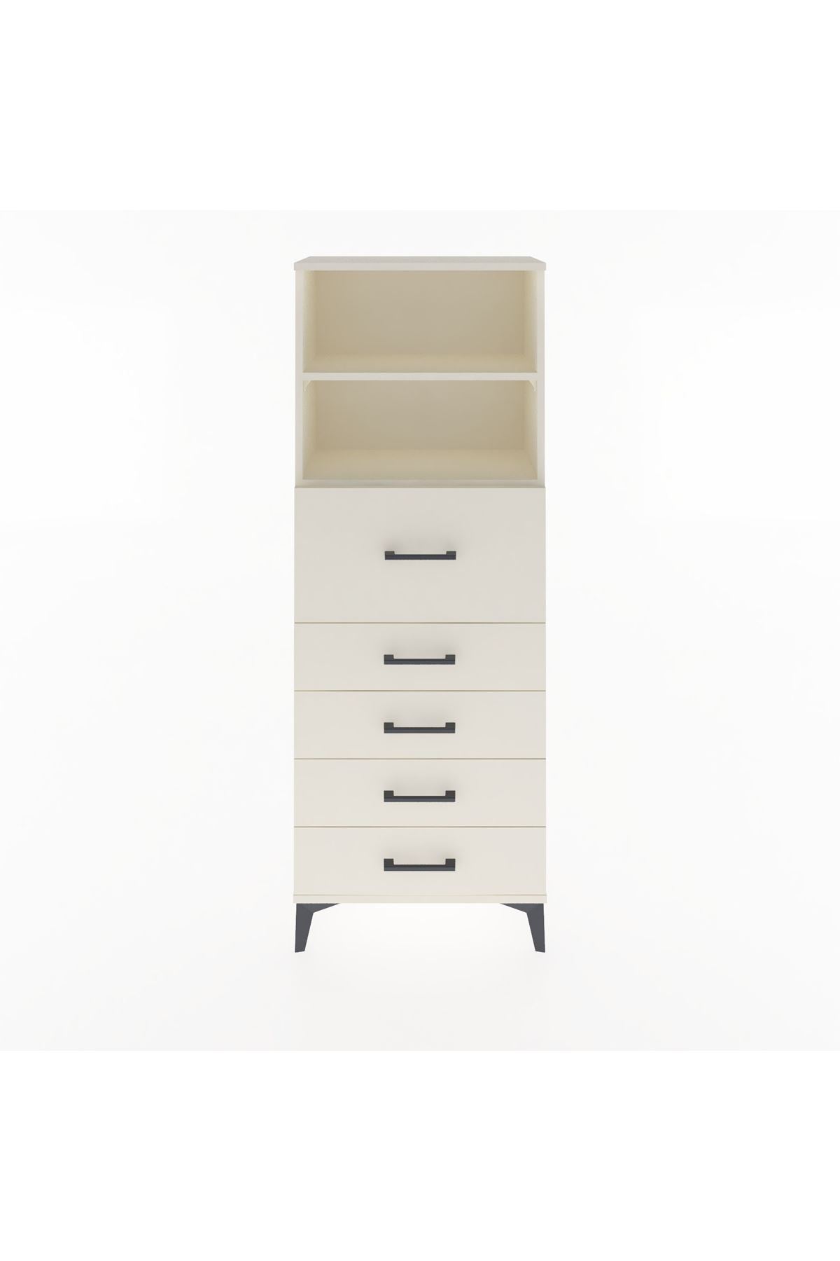 Arges Dolap 2 Raflı 5 Çekmeceli 60x30x163 Aytaşı-Aytaşı