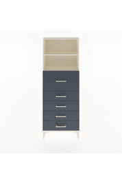 Arges Dolap 2 Raflı 5 Çekmeceli 60x30x163 Aytaşı-Antrasit