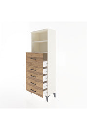 Arges Dolap 2 Raflı 5 Çekmeceli 60x30x163 Aytaşı-Çam