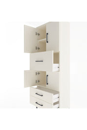 Arges Dolap 3 Raflı 3 Çekmeceli 4 Kapaklı 60x30x163 Aytaşı-Aytaşı