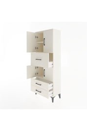 Arges Dolap 3 Raflı 3 Çekmeceli 4 Kapaklı 60x30x163 Aytaşı-Aytaşı
