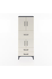 Arges Dolap 3 Raflı 3 Çekmeceli 4 Kapaklı 60x30x163 Antrasit-Aytaşı