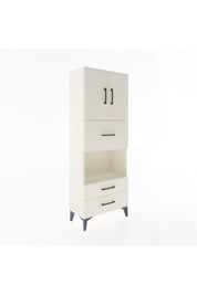 Arges Dolap 3 Raflı 3 Çekmeceli 2 Kapaklı 60x30x163 Aytaşı-Aytaşı