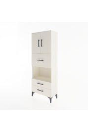 Arges Dolap 3 Raflı 3 Çekmeceli 2 Kapaklı 60x30x163 Aytaşı-Aytaşı