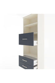 Arges Dolap 3 Raflı 3 Çekmeceli 60x30x163 Aytaşı-Antrasit