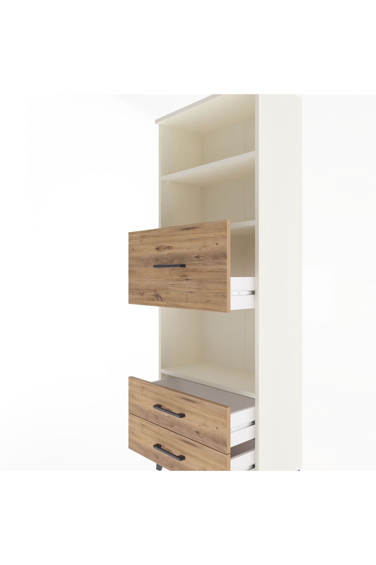 Arges Dolap 3 Raflı 3 Çekmeceli 60x30x163 Aytaşı-Çam