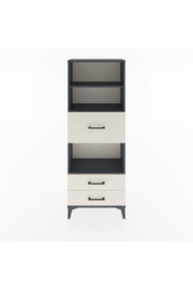 Arges Dolap 3 Raflı 3 Çekmeceli 60x30x163 Antrasit-Aytaşı