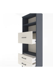 Arges Dolap 3 Raflı 3 Çekmeceli 60x30x163 Antrasit-Aytaşı