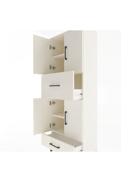 Arges Dolap 4 Raflı 2 Çekmeceli 4 Kapaklı 60x30x163 Aytaşı-Aytaşı