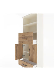 Arges Dolap 4 Raflı 2 Çekmeceli 2 Kapaklı 60x30x163 Aytaşı-Çam