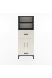 Arges Dolap 4 Raflı 2 Çekmeceli 2 Kapaklı 60x30x163 Antrasit-Aytaşı