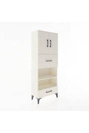 Arges Dolap 4 Raflı 2 Çekmeceli 2 Kapaklı 60x30x163 Aytaşı-Aytaşı