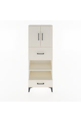 Arges Dolap 4 Raflı 2 Çekmeceli 2 Kapaklı 60x30x163