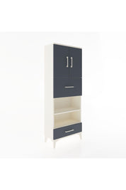 Arges Dolap 4 Raflı 2 Çekmeceli 2 Kapaklı 60x30x163 - S20M053V2A