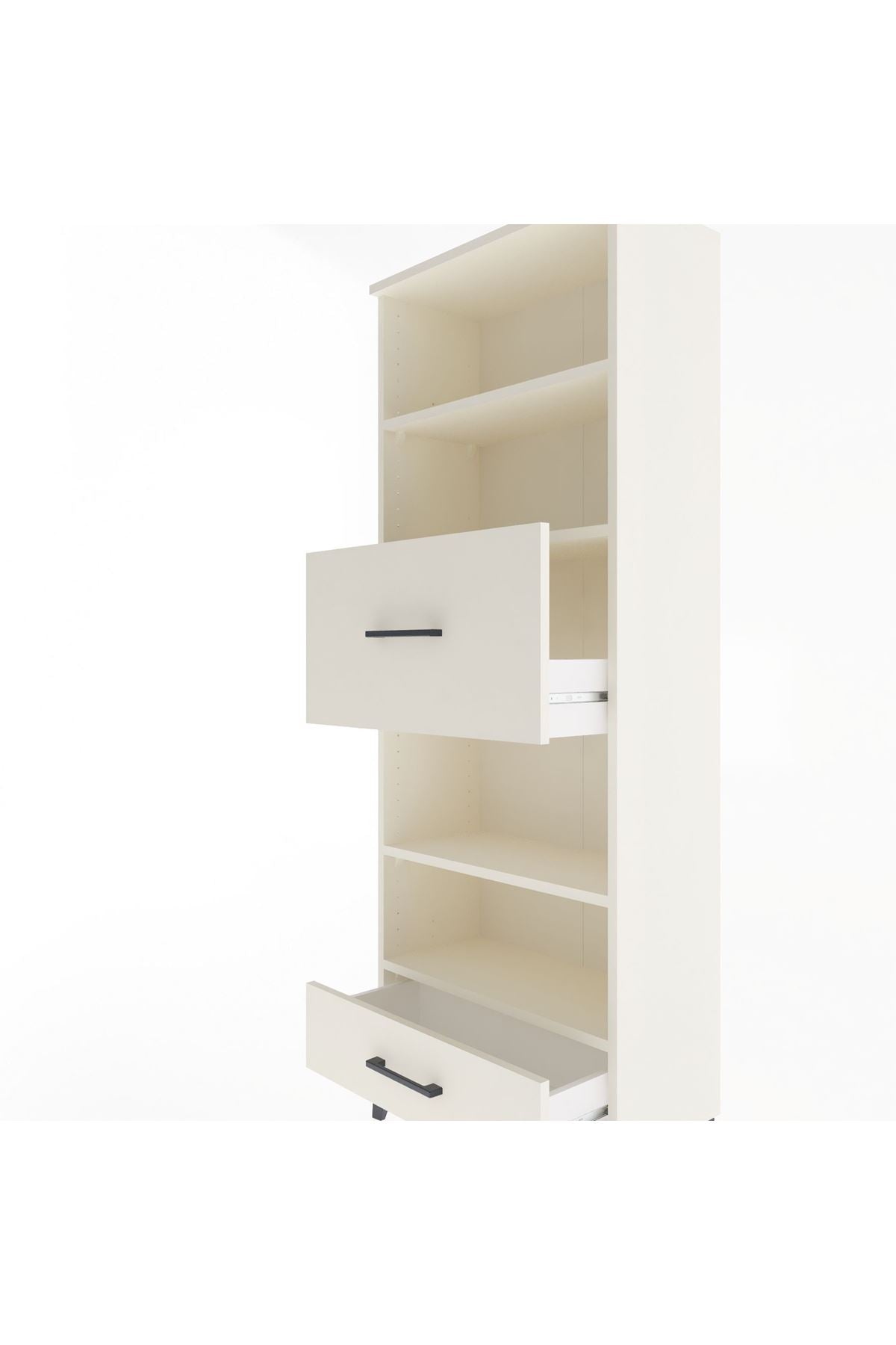 Arges Dolap 4 Raflı 2 Çekmeceli 60x30x163 Aytaşı-Aytaşı