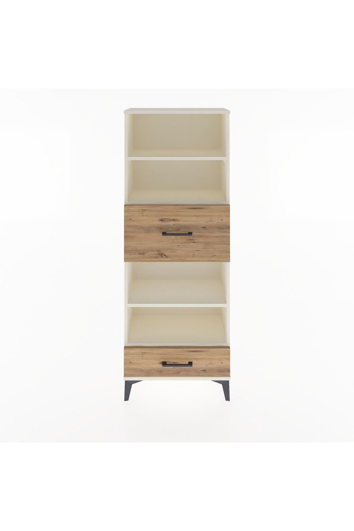 Arges Dolap 4 Raflı 2 Çekmeceli 60x30x163 Aytaşı-Çam