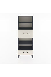 Arges Dolap 4 Raflı 2 Çekmeceli 60x30x163 Antrasit-Aytaşı