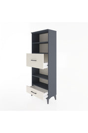 Arges Dolap 4 Raflı 2 Çekmeceli 60x30x163 Antrasit-Aytaşı