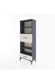 Arges Dolap 4 Raflı 2 Çekmeceli 60x30x163 Antrasit-Aytaşı