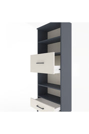 Arges Dolap 4 Raflı 2 Çekmeceli 60x30x163 Antrasit-Aytaşı