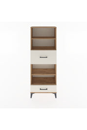 Arges Dolap 4 Raflı 2 Çekmeceli 60x30x163 Çam-Aytaşı