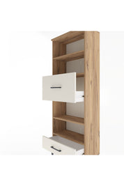 Arges Dolap 4 Raflı 2 Çekmeceli 60x30x163 Çam-Aytaşı