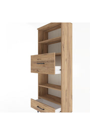 Arges Dolap 4 Raflı 2 Çekmeceli 60x30x163 Çam-Çam